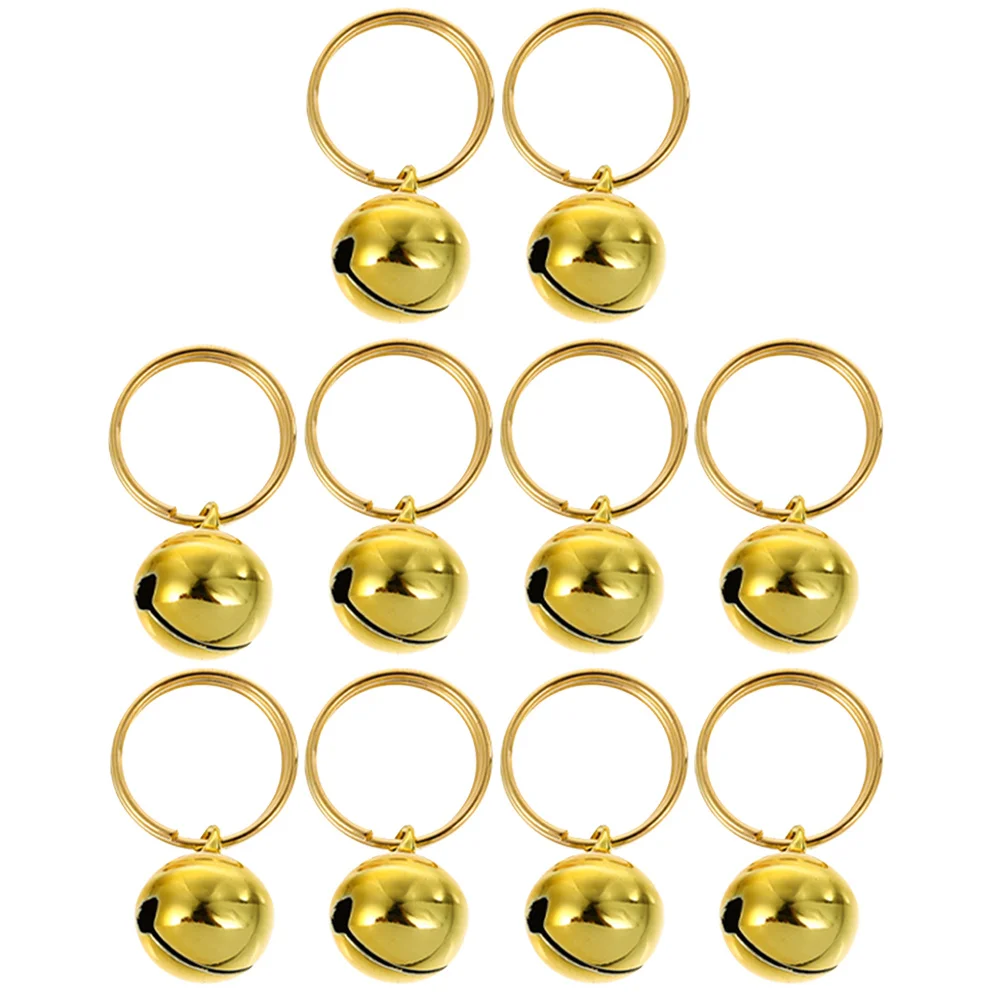 

10Pcs Cat Dog Collar Bells Stainless Steel Wear-Resistant Bell Pendants for Pets Festival Party Ornaments Bell Ornament