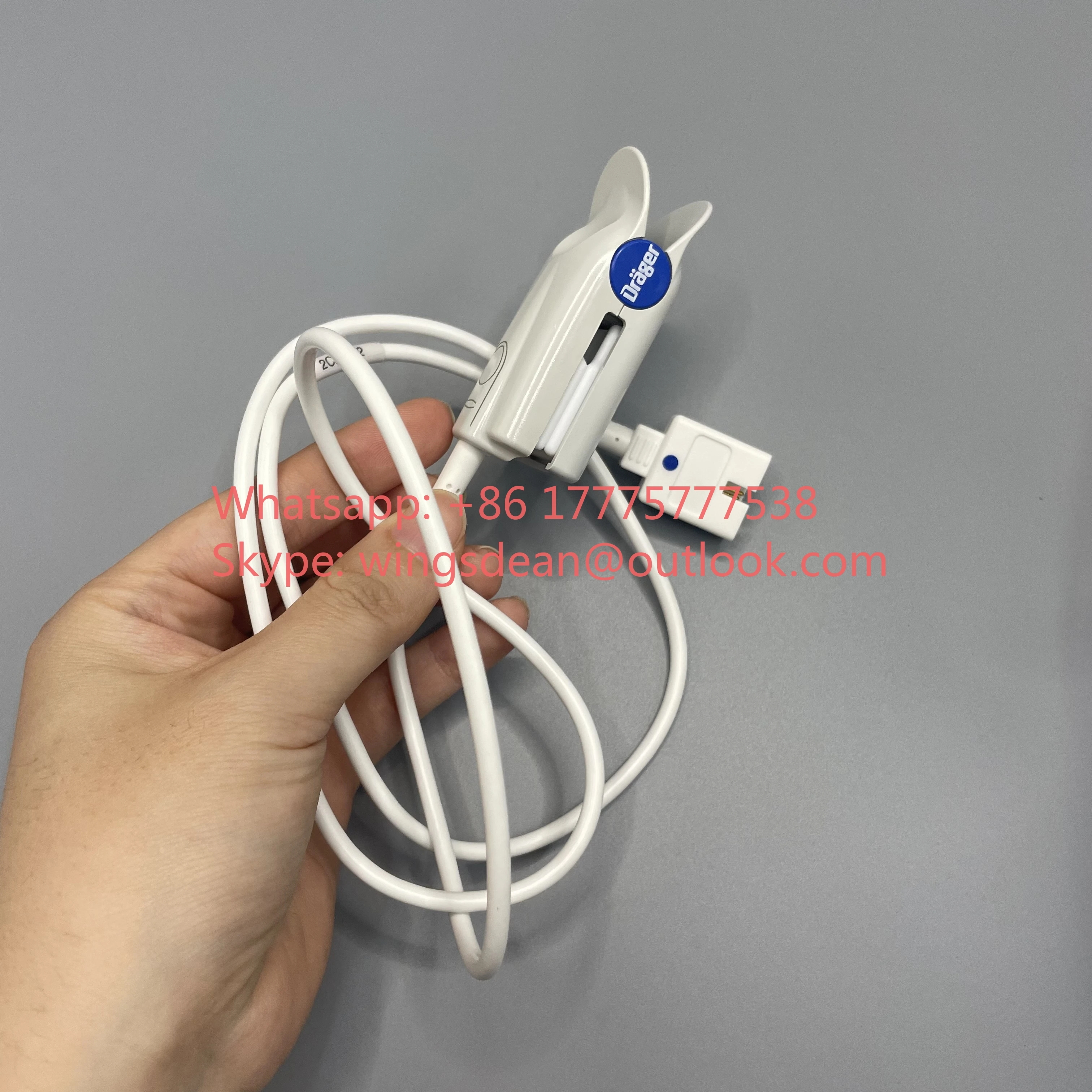 Original Drager Adult Finger Clip Sensor Probe DB9 Trapezoid Connector 7-pin MS13235