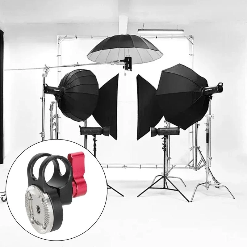 Прочный алюминиевый 19 -мм стержневой зажим Адаптер для фотосъемки и видеоотборения оборудование