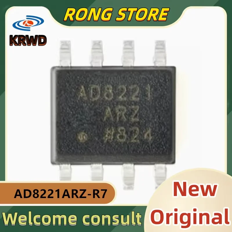 5PCS AD8221ARZ  New and Original Chip IC SOP8 AD8221ARZ-R7 AD8221ARZ AD8221AR AD8221A AD8221 8221
