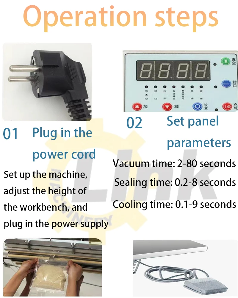 آلة ختم تغليف الفراغ متعددة الوظائف آلة تغليف فراغ الأكياس شبه الأوتوماتيكية #3