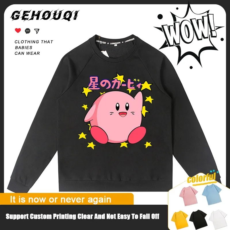 

2024 New Star Kirby Joint Hoodie Men Round Collar Nintendo Around The Autumn Boy Fashion Brand Clothes