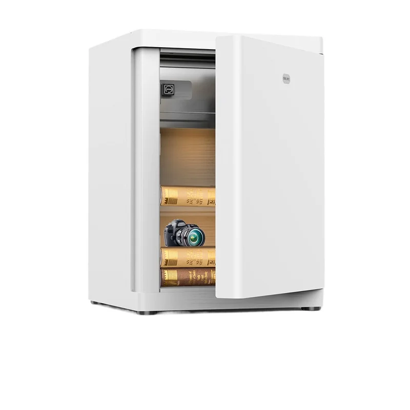 Safe, high 55CM household bedside table safe, fingerprint password to unlock the safe deposit box