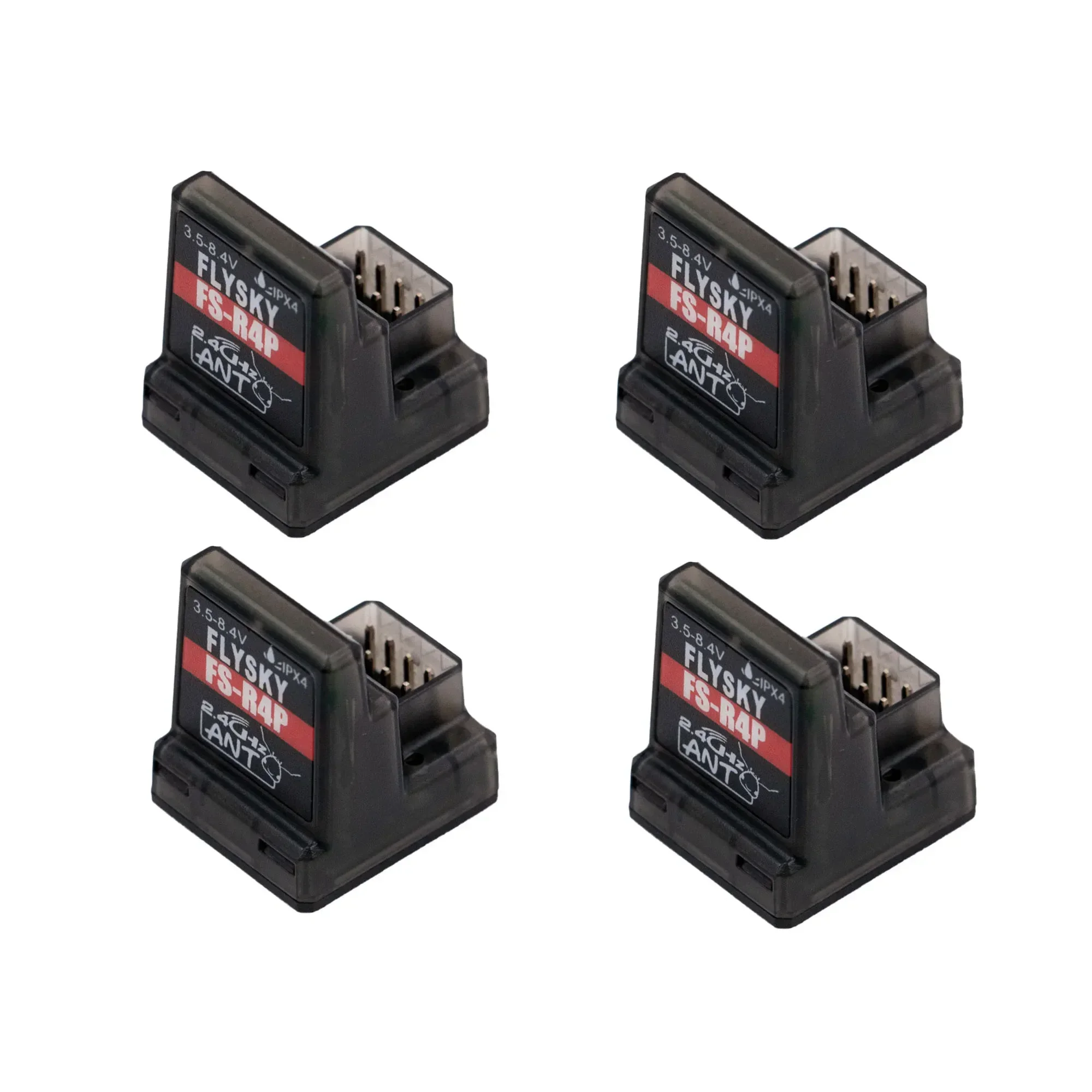 1/2/4PCS FLYSKY FS-R4P Empfänger 4CH 4 Kanal 2,4 GHz 3,5-8,4 V Integrierte Einzelantenne für RC Auto ANT Protokoll Sender FS-G7P