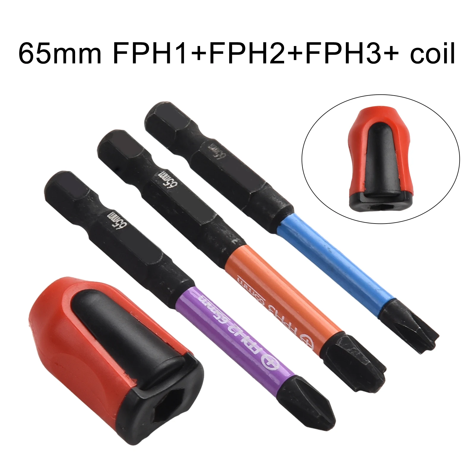 3PCS Special Slotted Cross Screwdriver Bit With Magnetic Ring For Electrician Non-Slip Disassembly Tool FPH1 FPH2 FPH3 FPZ1 FPZ2