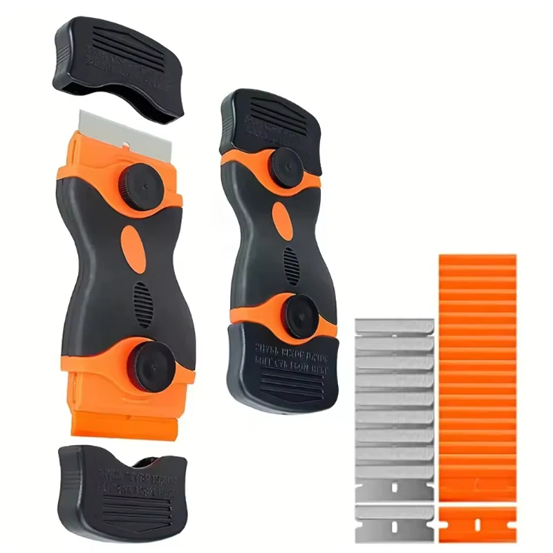 

Лезвие, 21 шт. двусторонний скребок, инструмент для удаления скребка, лезвие для удаления этикеток, наклеек, тонированного винила