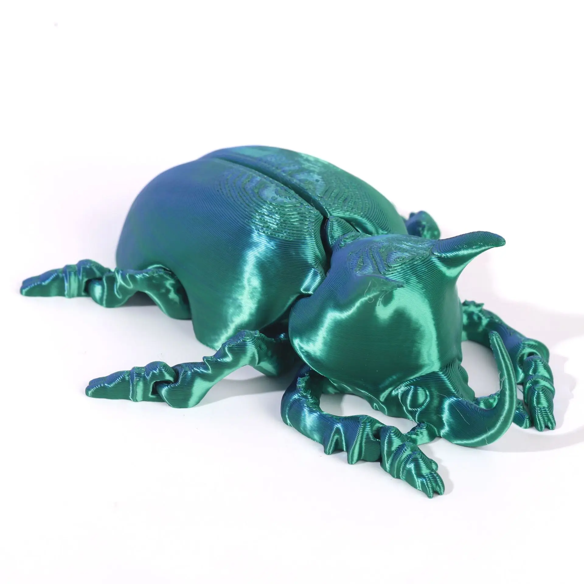 9cm 3D Printed Beetle Figure Toy Model Joints Movable Desktop Decoration Prank Scare Toys Props Kids Adult Stress Relief Toys