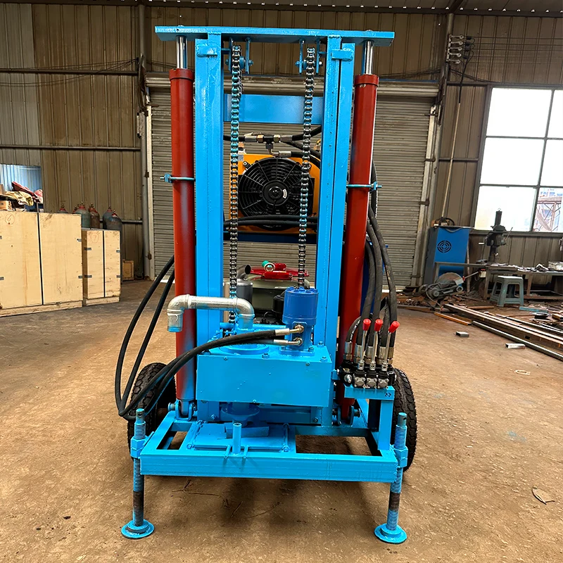 크롤러 탑재 디젤 유압식 수중 시추기 고성능 150m 250m 맞춤 제작 가능