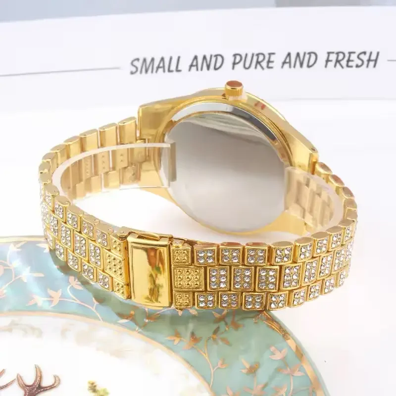 Luxury High Quality Luxury Fashion High-end Mantianxing Diamond Quartz Watch Business Clock for Get-together