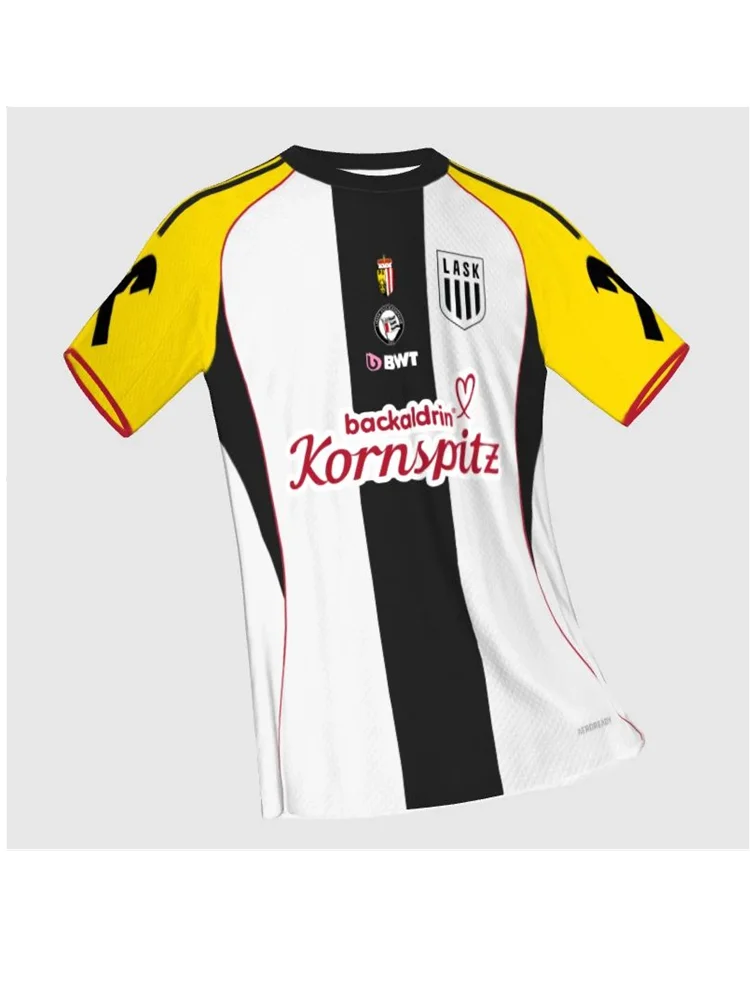 LASK 25-26 Home Away Jersey الرجال النساء الاطفال الملابس تنفس التجفيف السريع امتصاص العرق مطاطا كرة القدم ملابس التدريب غير رسمية #4