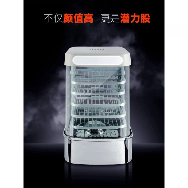Commercial automatic intelligent heating steamed bread glass insulation cabinet, small convenient breakfast shop desktop