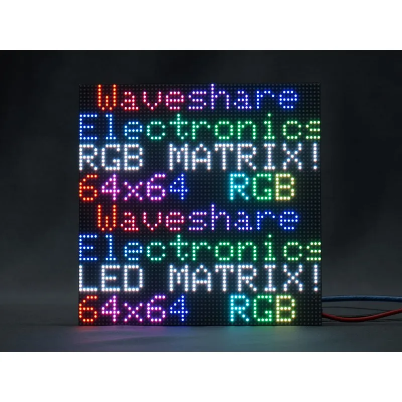 

RGB Full-Color LED Matrix Panel for Raspberry Pi 3mm Pitch 64×64 Pixels Adjustable Brightness RGB-Matrix-P3-64x64