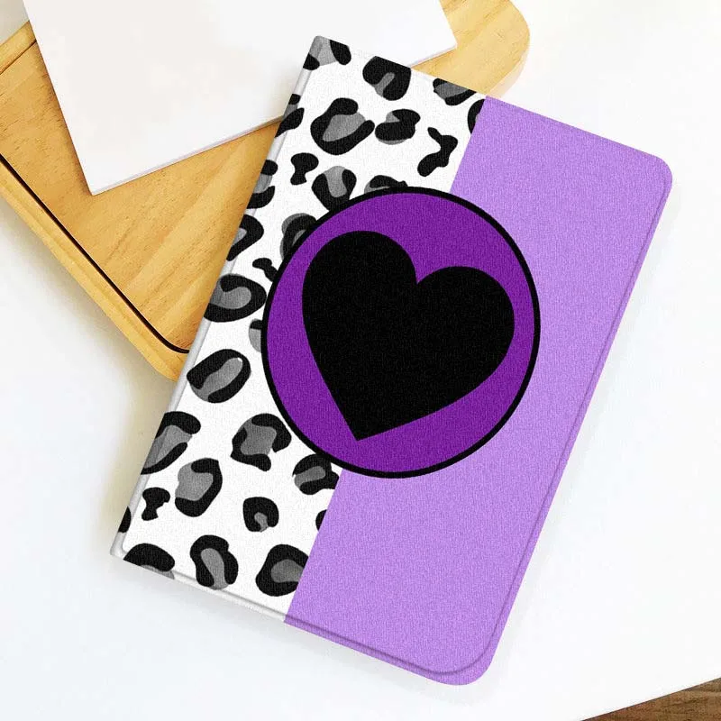 Purple Heart Stripes For Lenovo Xiaoxin Tab Pad K10 K11 Y700 P11 3rd GT Pro Plus Gen Tablet Case Gift Cover