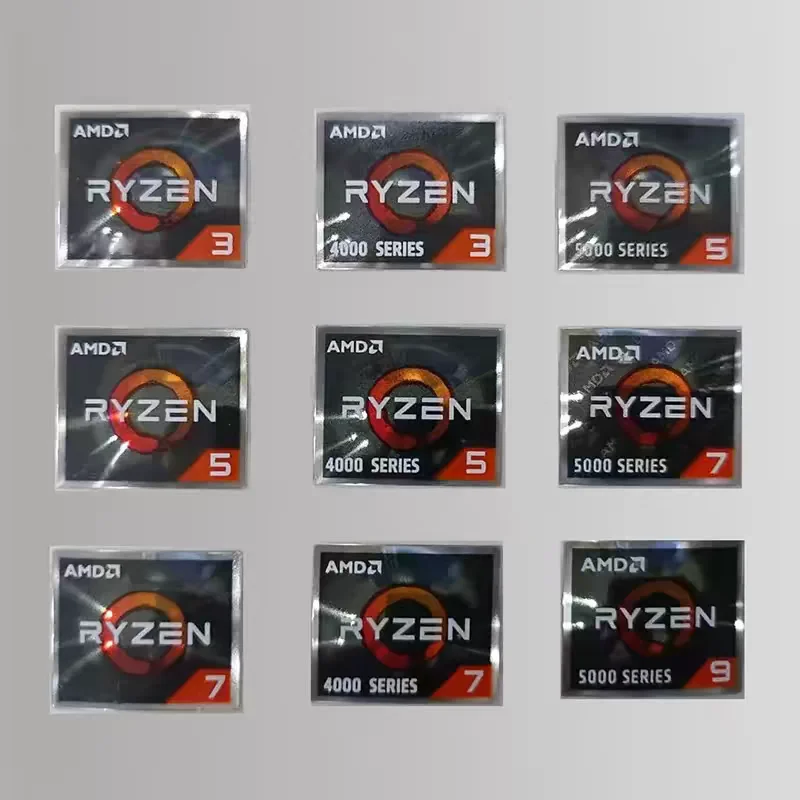 

Original AMD Ryzen R9 R7 R5 R3 4000 5000 6000 7000 series personalized DIY decorative stickers for computers