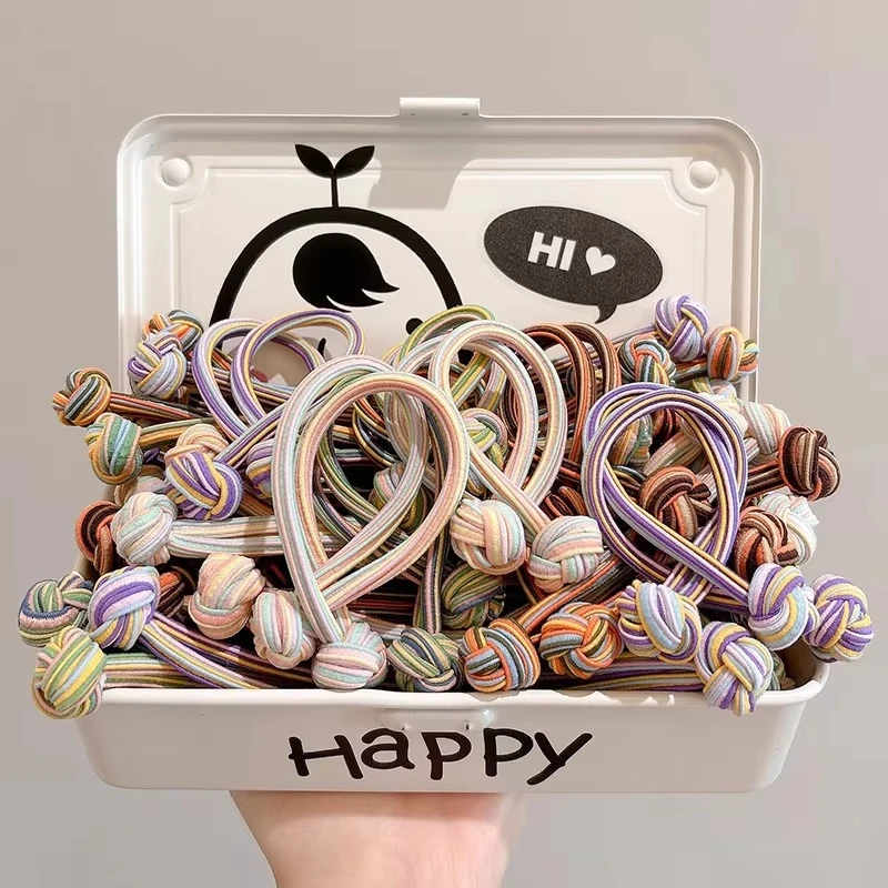 Korean Style Knotted Ponytail Hair Ties (1/5 Pack) 5