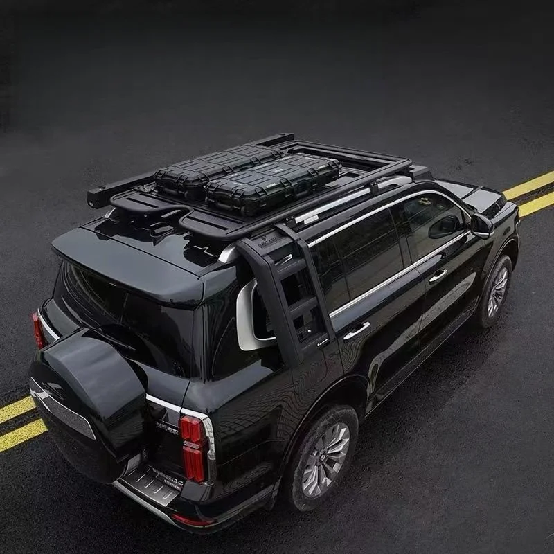 

Newly Upgraded Aluminum Alloy Roof Rack + Ladder, Suitable for GWM Tank 500 Accessories 2023+