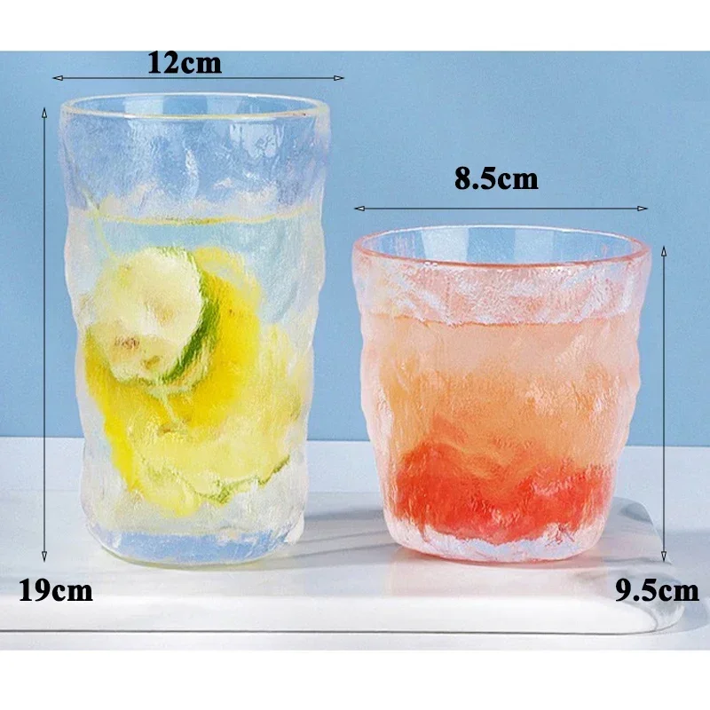 Glass Cup Nordic Minimalist Transparent Drinking Utensil Cofee Wine Milk Beer Cola Juice Cold Drinkware Mug for Household Office