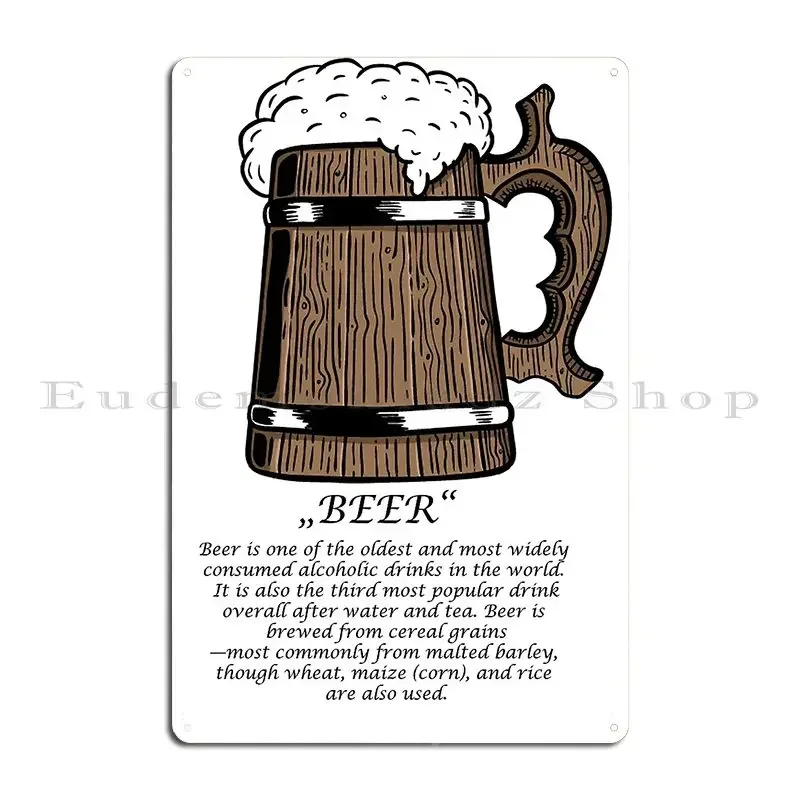 Freshly Drafted And Foaming Beer With Definition Vers 3 Metal Plaque Poster Wall Plaque Wall Decor Custom Create Tin Sign Poster