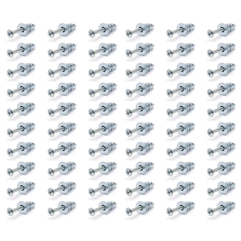 AT29-Zinc Self-Drilling Drywall/Hollow-Wall Anchor Kit With Screws (60 PCS)