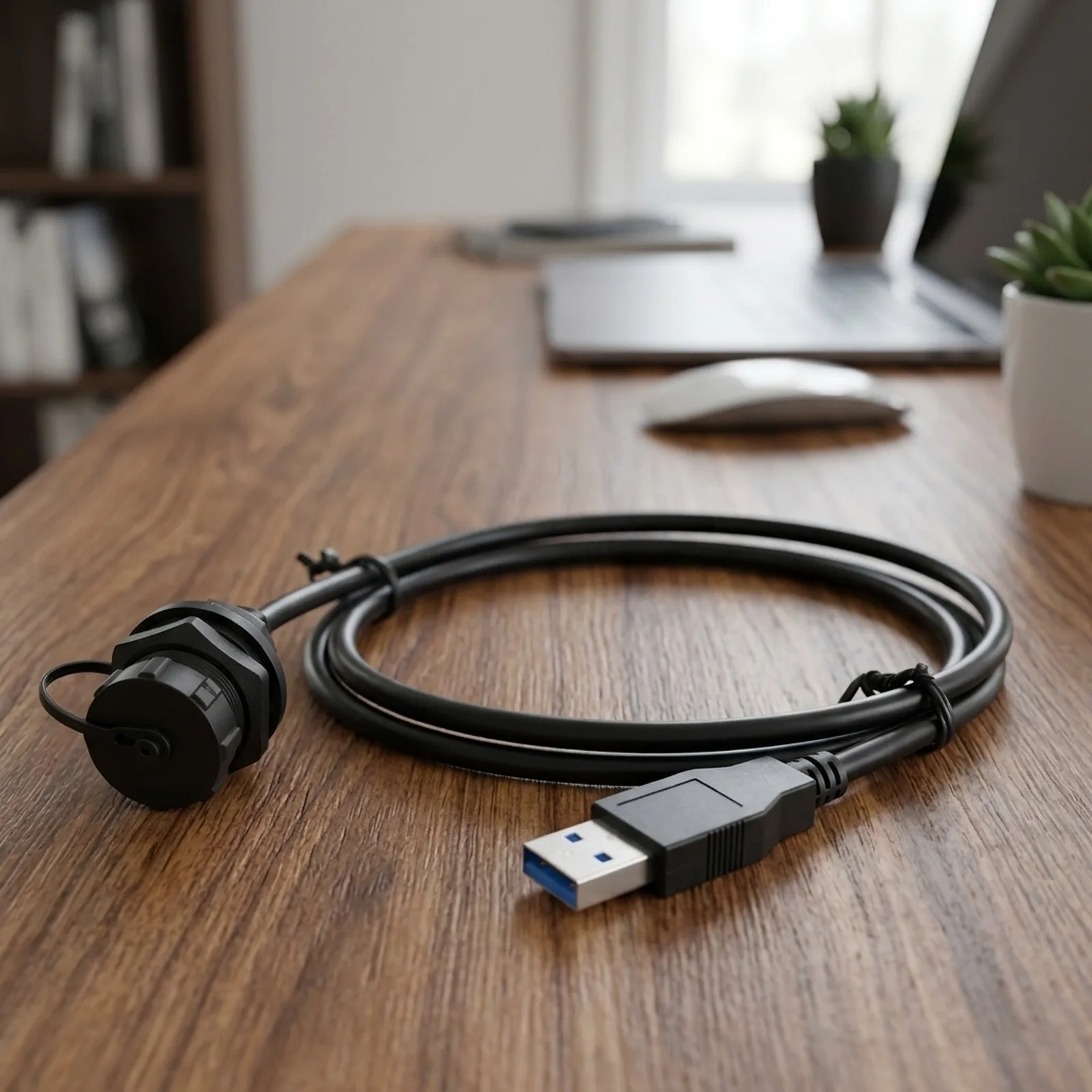 Waterproof USB 3 0 Type for A Panel Mount Connector Female Socket, Reliable Protection for Digital Devices and Automobiles