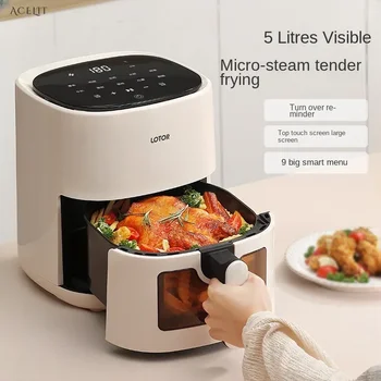 Image Household smart air fryer oven. Electric oven all-in-one. Intelligent visualization. mini air fryer