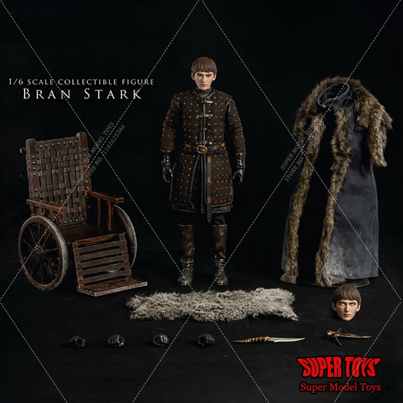 Original ThreeZero 3Z0093 1/6 Scale Bran Stark 12 Inch Male Solider Full Set Action Figure Model Toys for Fans Deluxe Edition