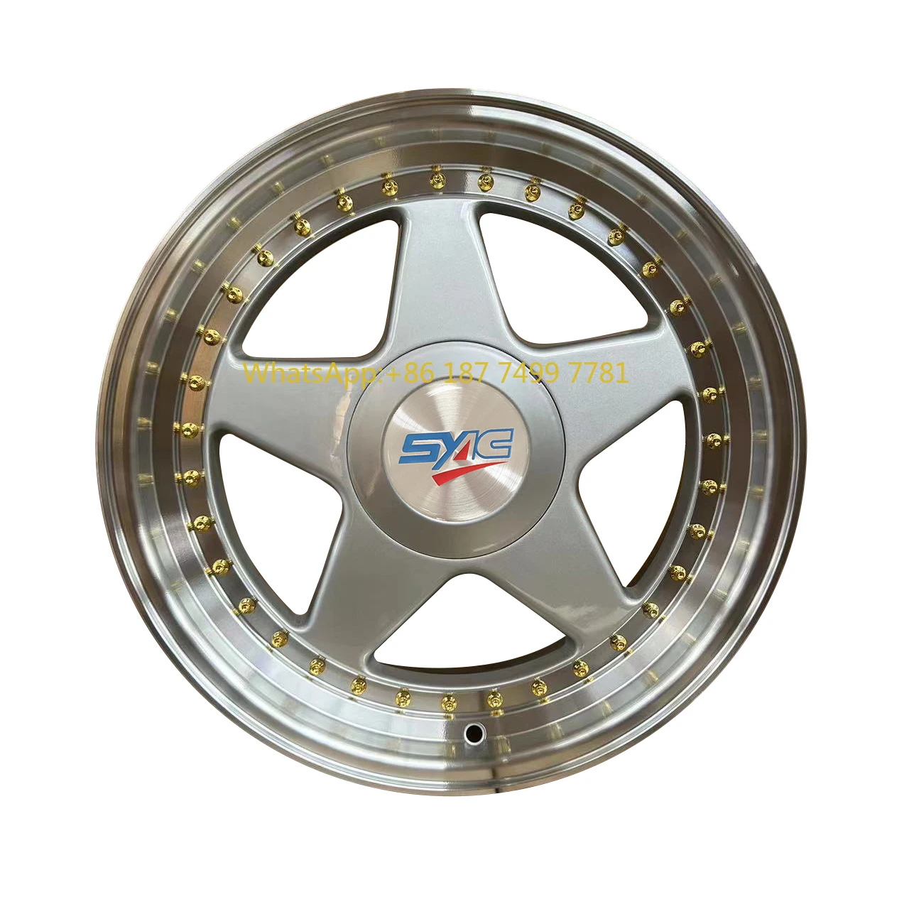 Koła wyścigowe SYAC 18-22 cali, pięciopięciowypustowe, wysokiej jakości, personalizowane, wykonane ze stopu aluminium, kute.