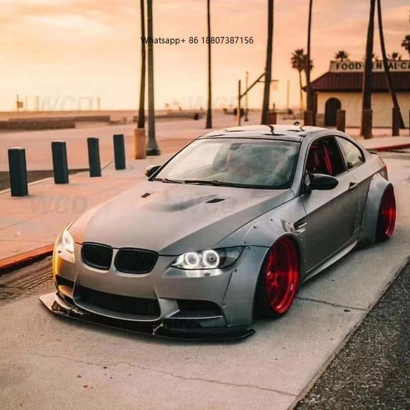 

LB Style Body Kit forBMW 3 Series E92 M3 Front Rear Bumper Rear Spoiler Wheel Arch Trim for E92 M3 LB Wide Body Kit