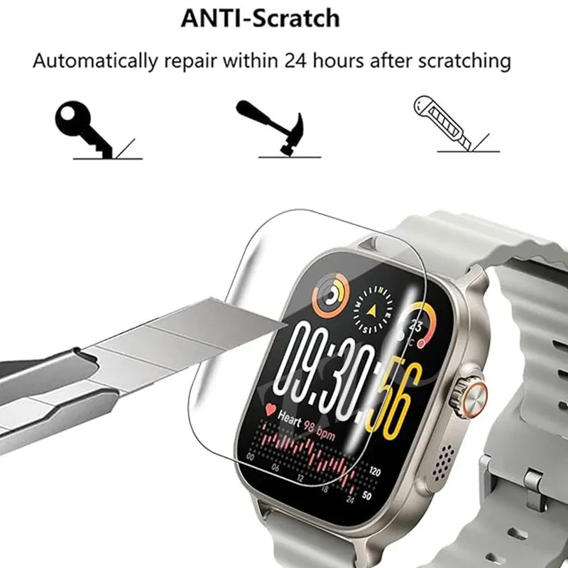1-5PCS Soft Hydrogel Film Screen Protector For Realme Watch 5 HD Anti Scratch TPU Protective Film For Realme Watch 5 Accessories image 3