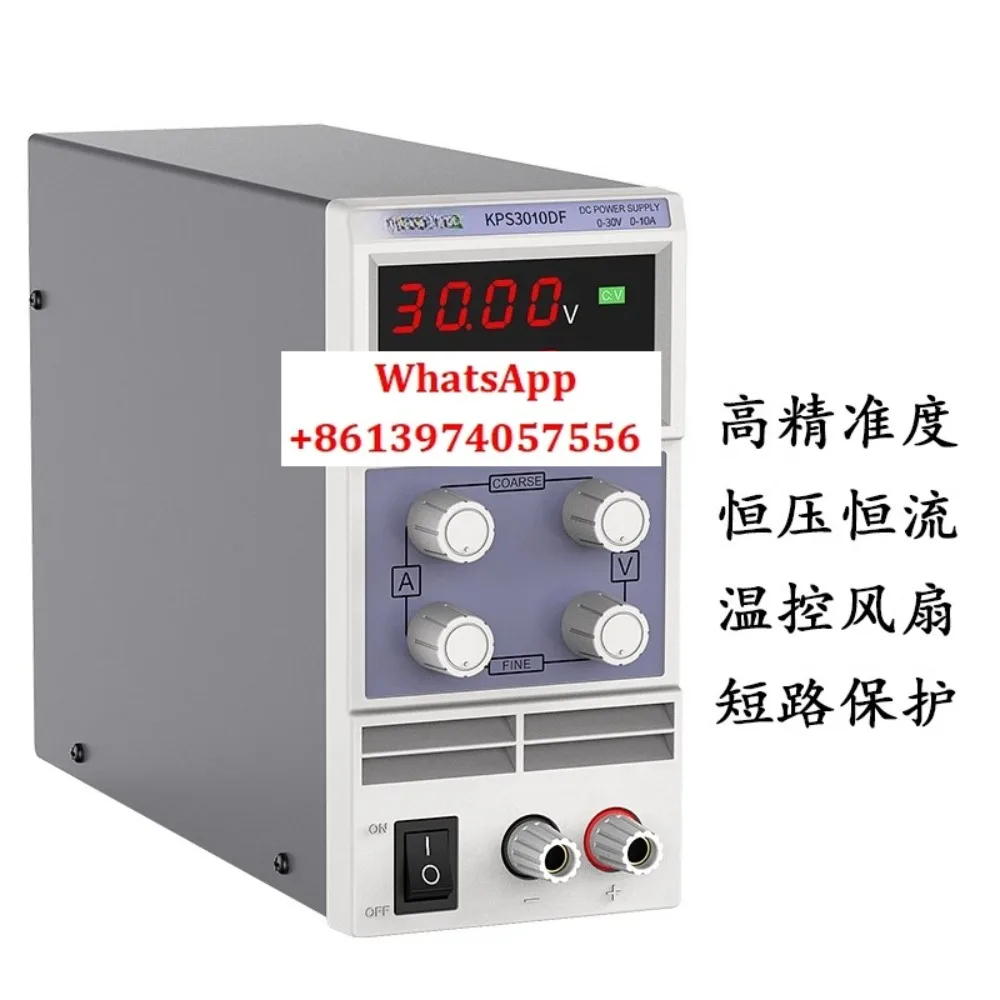 

Wanptek solid test KPS3010D/KPS3010DF DC regulated power supply adjustable 30V 10A high precision