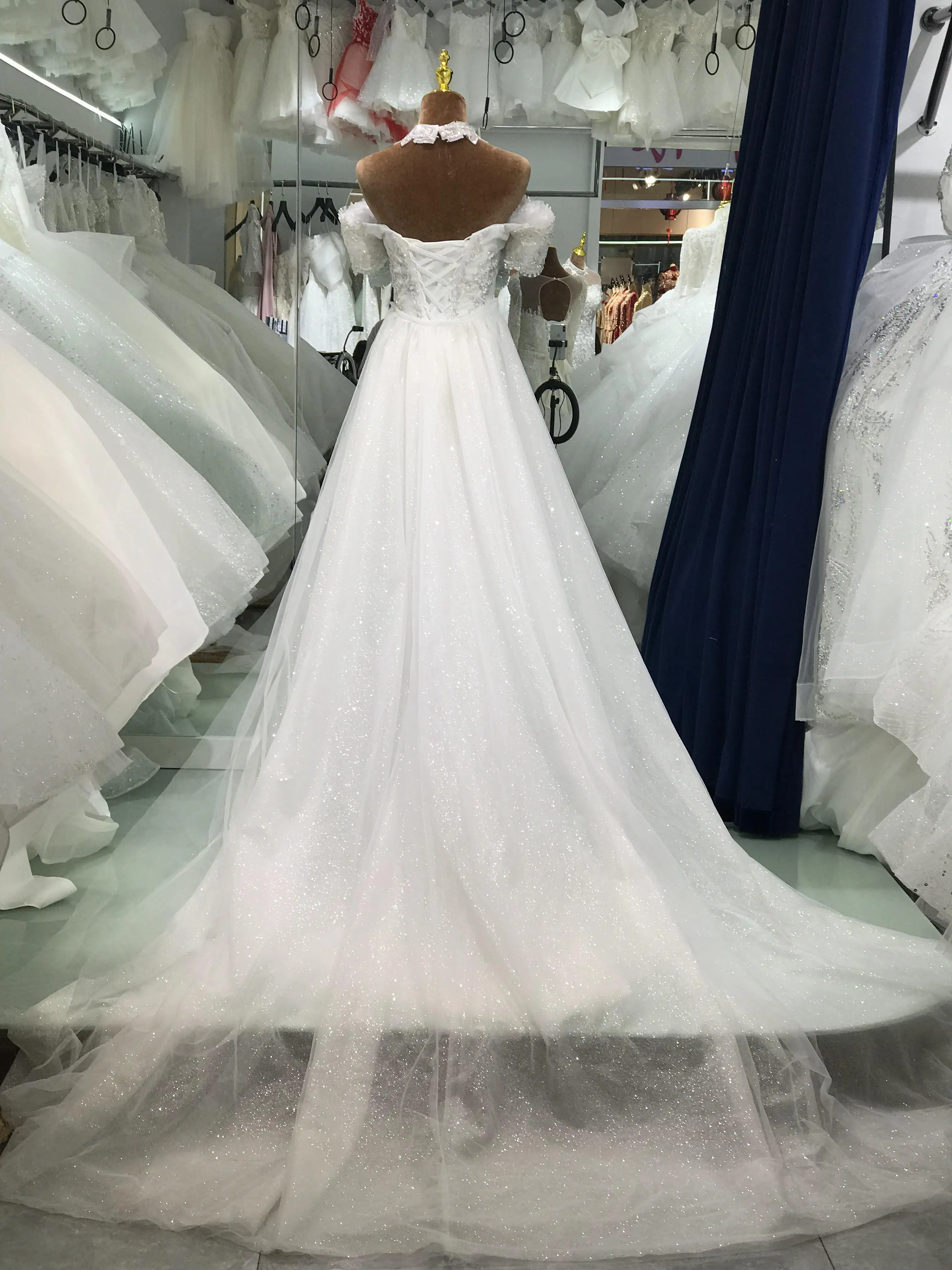 Kisswhite Xlove Collection Customized 7-15days Ship It Pearls Crystals Mermaid Wedding Dresses With Remove Skirt Wedding Dresses