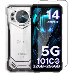 2-in-1 Glass+Silicone Cover For Doogee S200 Case Tempered Glass Screen Protector For Doogee S200