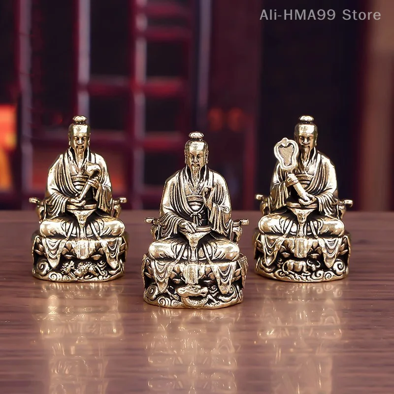 

Sanqing Tianzun Statue Chinese Taoism Taishang Laojun Crafts Ornament Sculpture Carving Statue Collection Home Decor