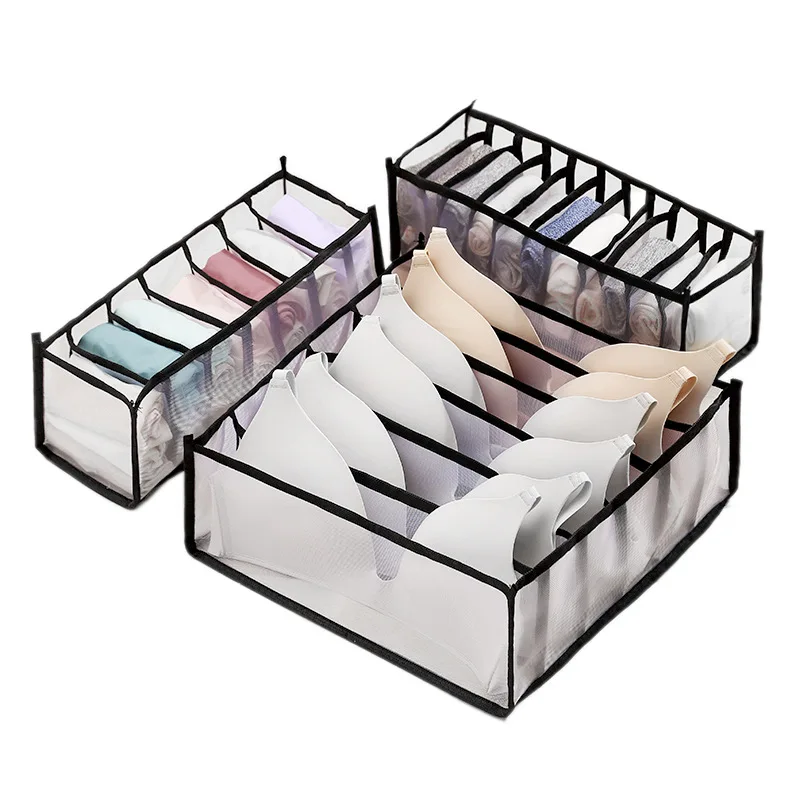 

3 pcs Closet Organizer Wardrobe Clothes Organizers Bra Socks Storage Organizer Box