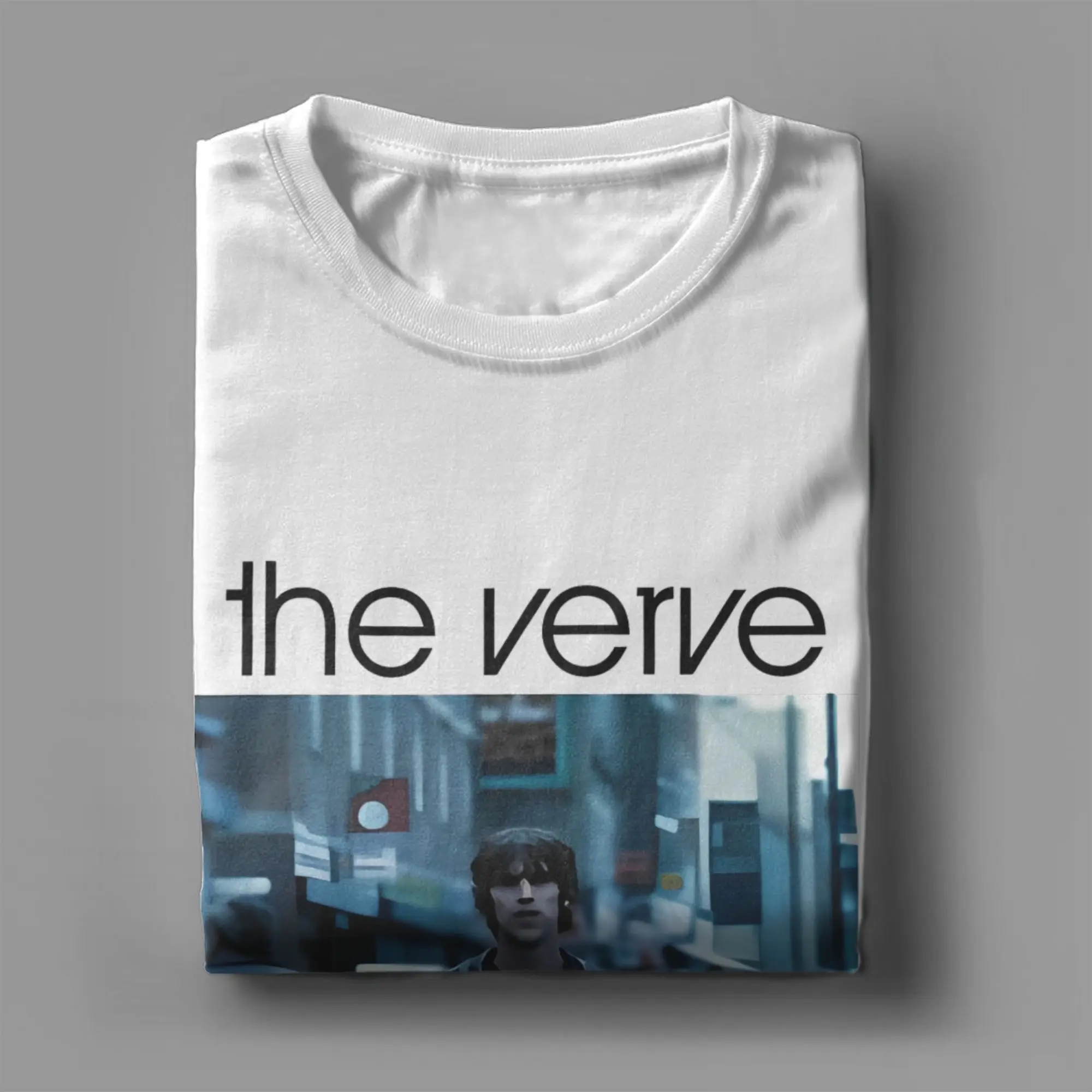 مطبوعة Bittersweet تي شيرت الرجال القطن قصير الأكمام Verve O-Oasis Rock س الرقبة الصيف بلايز القمصان #4