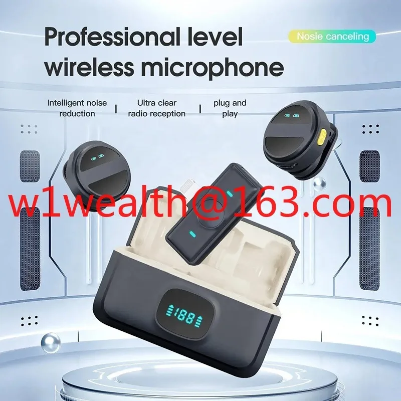 SX21 UNIQUE Design Magnetic Lavalier Wireless Microphone With Long Battery Life Wireless Microphone