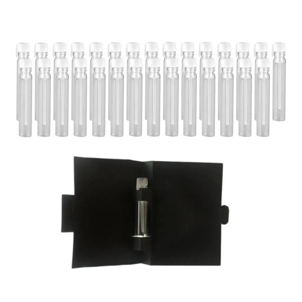 30Pcs Perfume Fragrance Sample Pipette Bottles Travel Oils Serum Vials