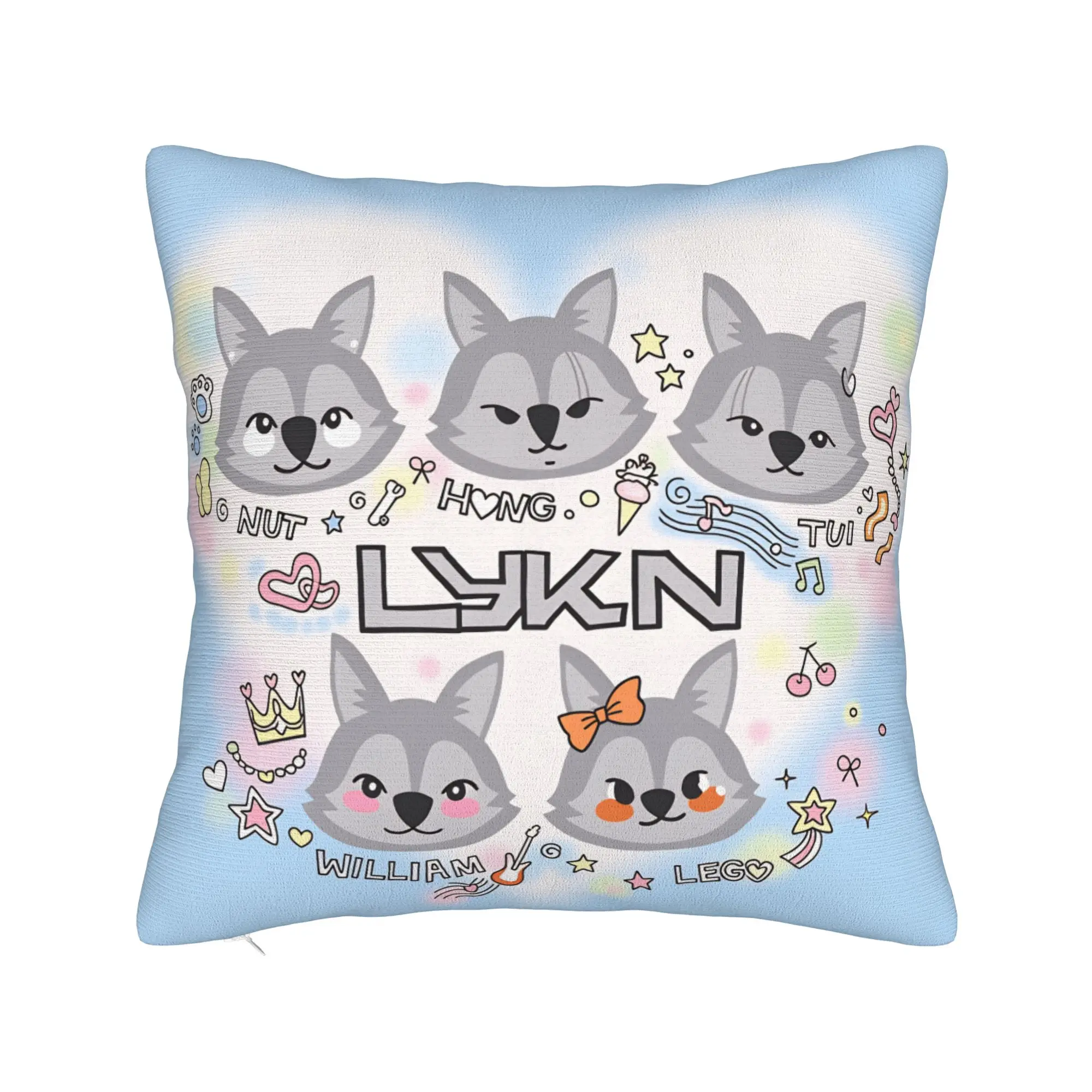 L-LYKN Group Lykyou Pillow Cover  Vintage Pillow Case For Sofa Home Decoration Comfy Cushion Cover Gift