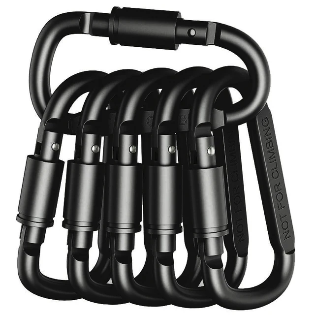 4-6 sztuk zestaw karabińczyków na klucz Camping Survival EDC brelok do kluczy na zewnątrz klip stop aluminium taktyczny karabinek hak karabinki