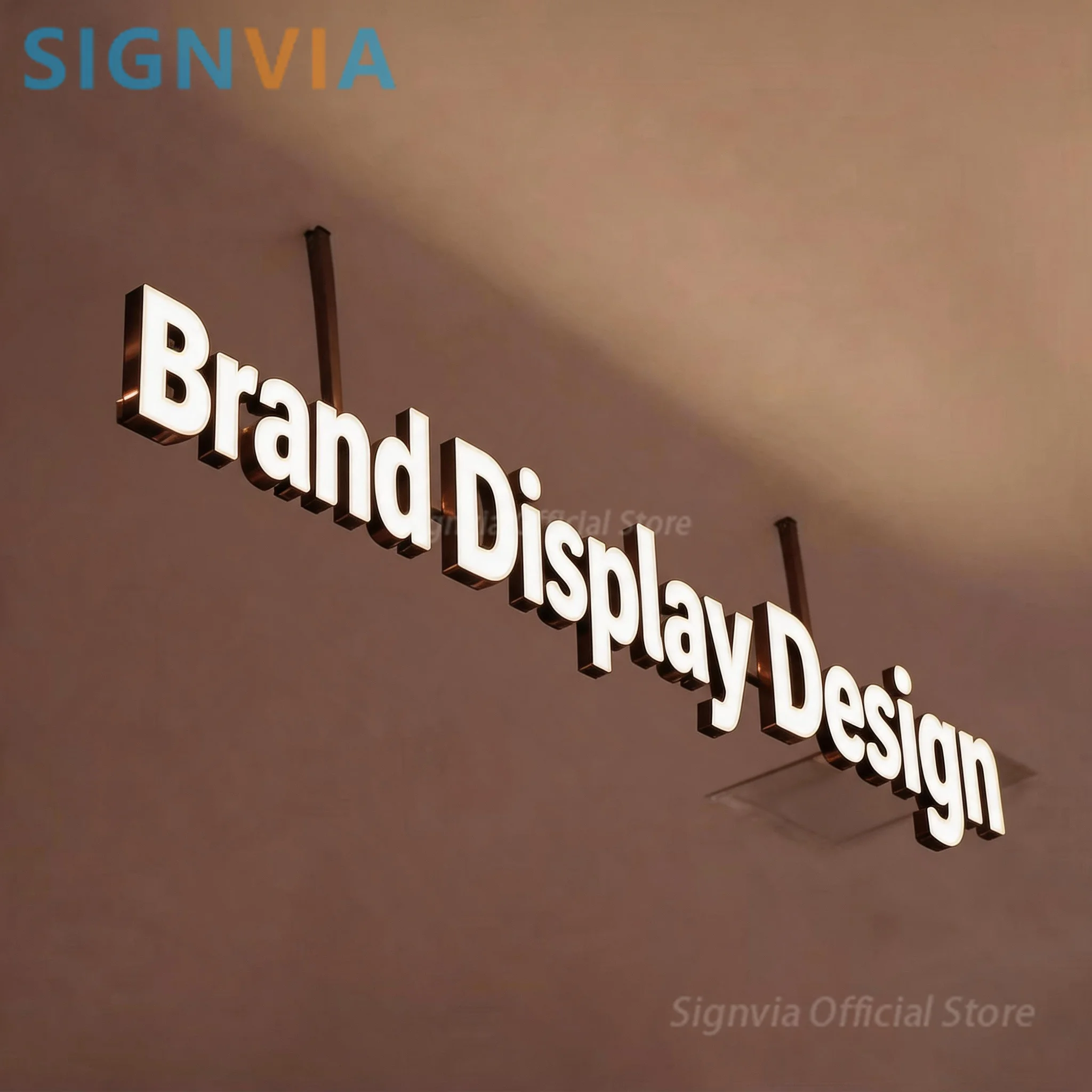 High Illumination 3D Frontlit Letters Sign Custom LED Frontlit Letter Sign Outdoor Shop Electronic Sign Brand Display Design