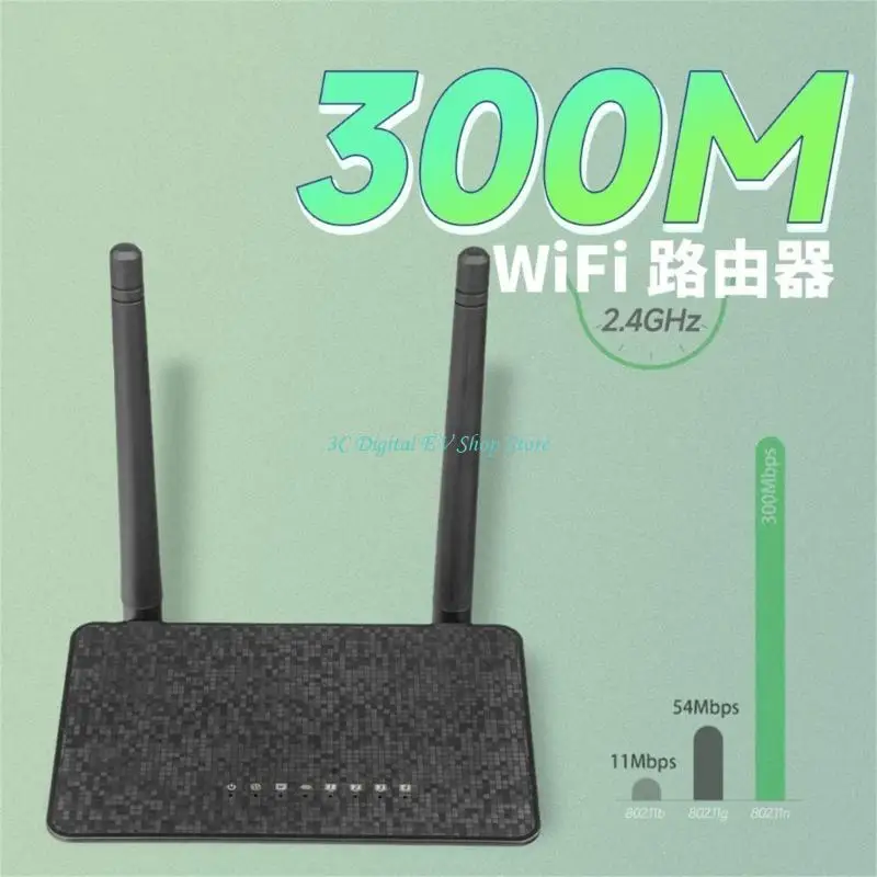 E74D 300M Wireless Wifi Repeater 300Mbps Networking Wifi Routers Extenders WiFi Bridge Amplifiers Boosters Extenders