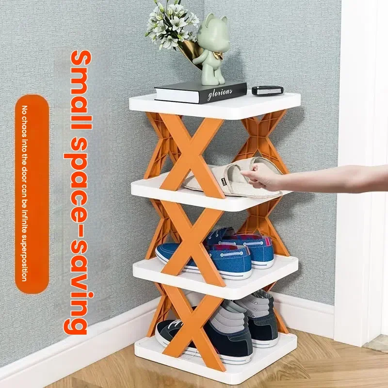 

Simple shoe rack artifact creative home dormitory economical space-saving storage plastic multi-layer rack small shoe cabinet