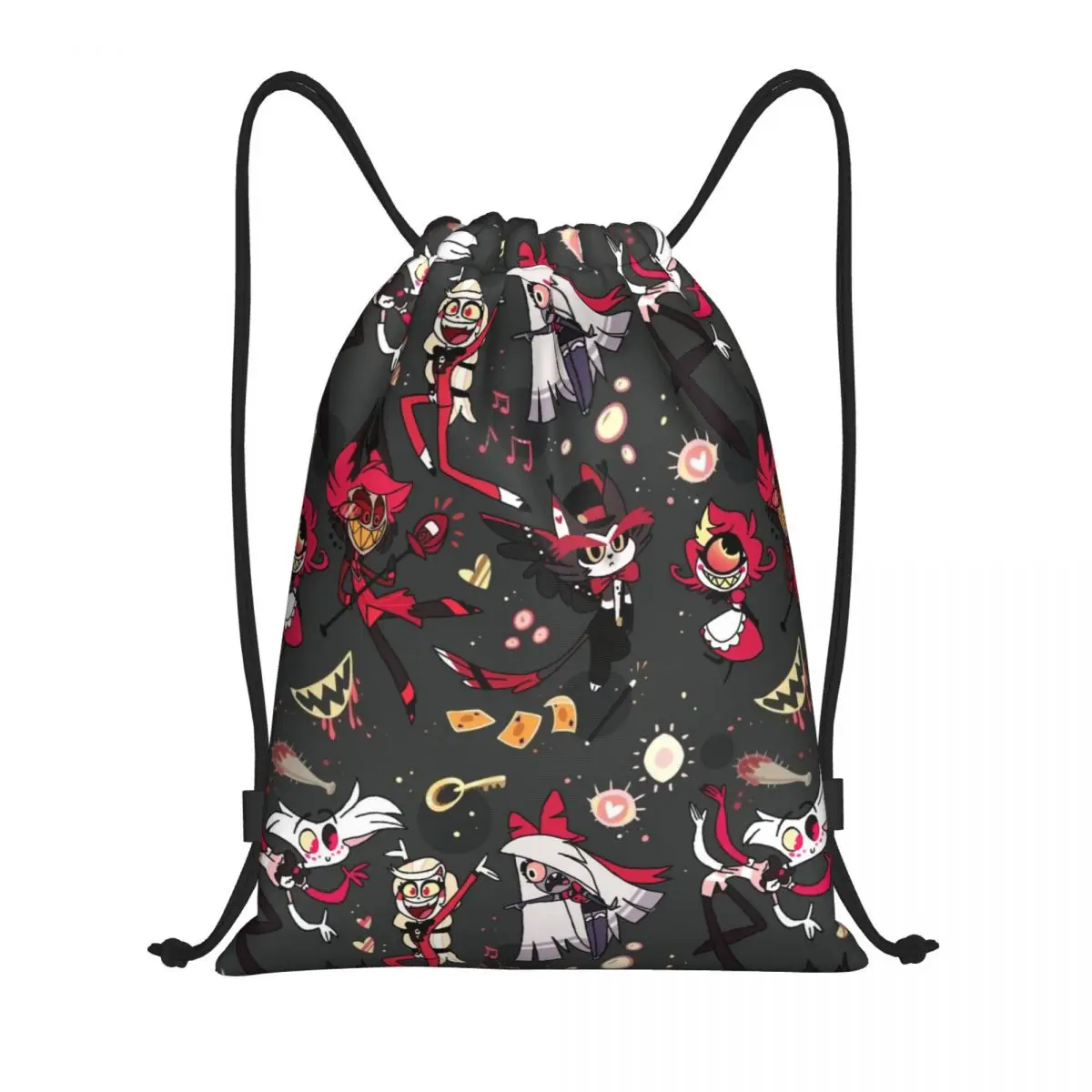 

Изготовленная на заказ сумка Hazbins для отелей на шнурке для мужчин и женщин, легкий спортивный рюкзак для хранения в тренажерном зале