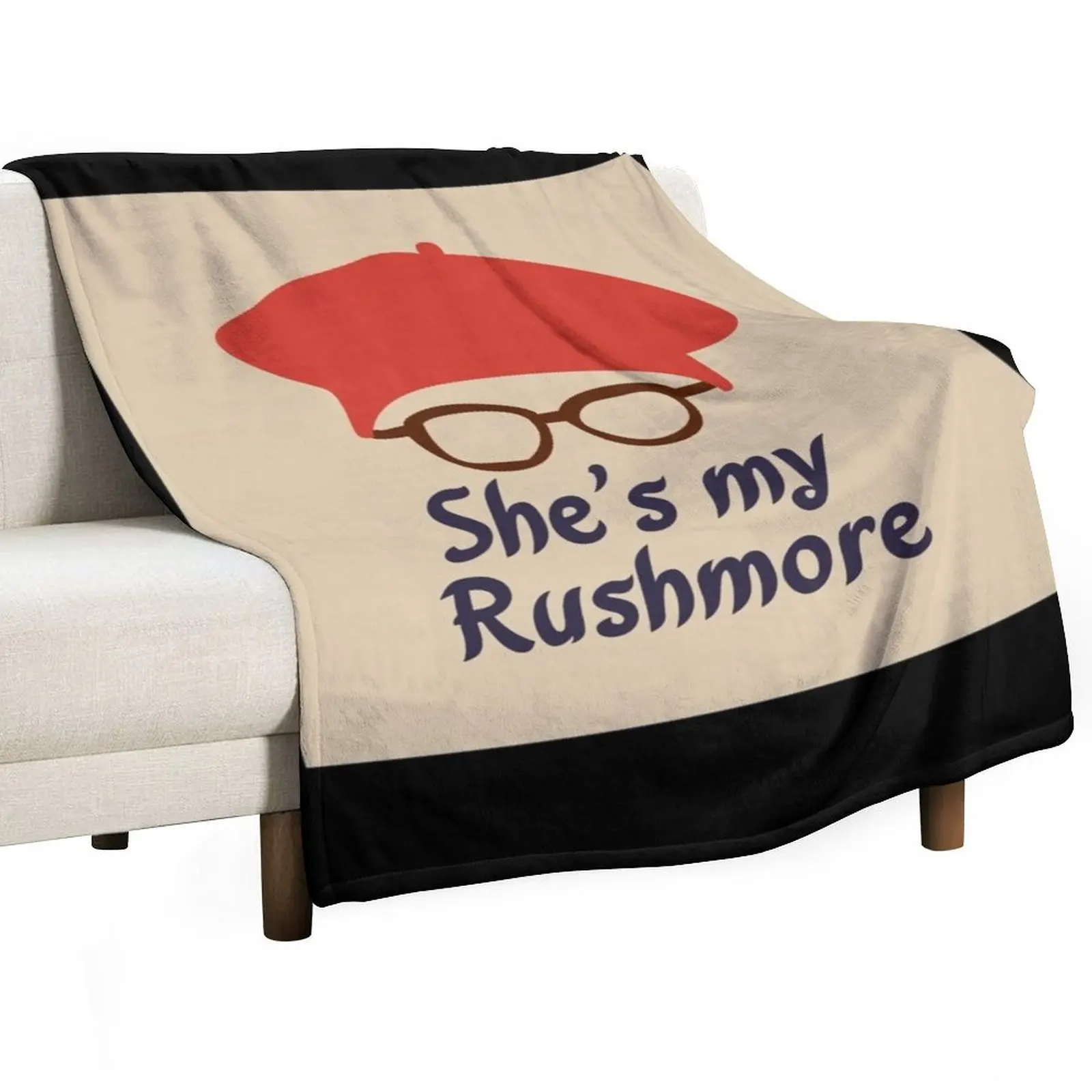 

Rushmore is Max Poster Throw Blanket Winter beds warm for winter Retros anime Blankets