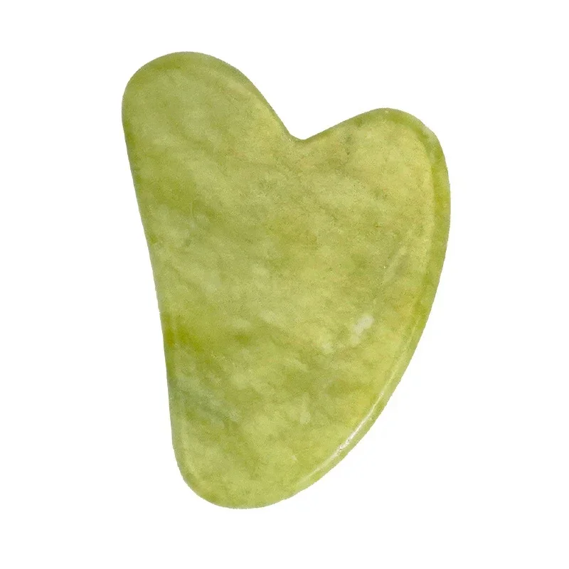 Tabla raspadora de Jade Natural Gua Sha para masaje, cuarzo rosa, piedra Guasha para estiramiento de la piel del cuello y la cara, eliminador de arrugas, cuidado de la belleza