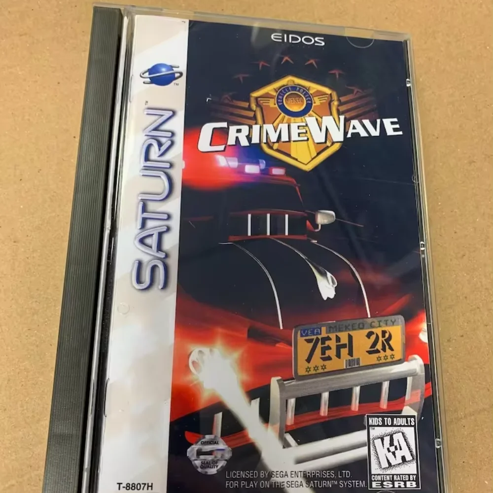 

Saturn Copy Disc Game Crimewave With Manual Unlock SS Console Game Optical Drive Retro Video Direct Reading Game