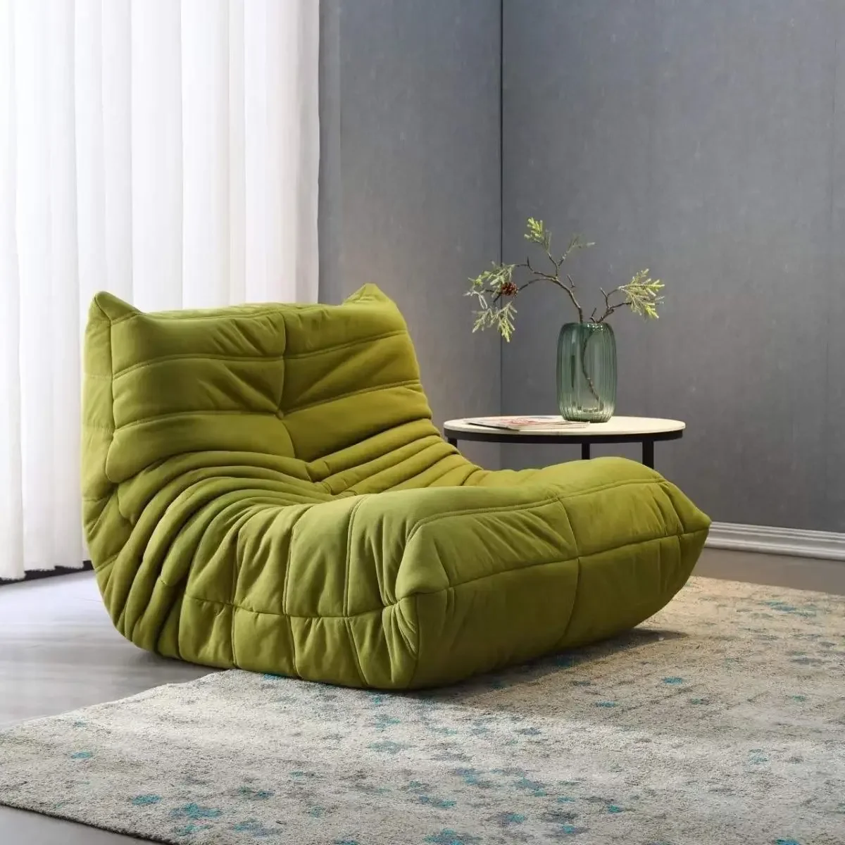 

Integrated Internet celebrity caterpillar lazy sofa single balcony living room tatami bed and breakfast creative sofa chair