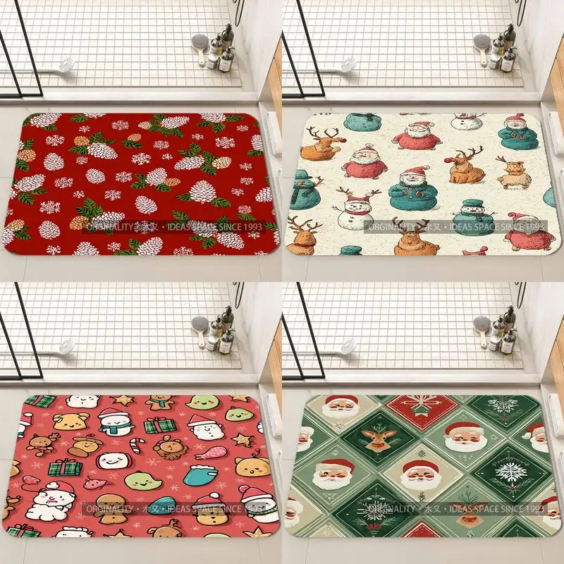 

Christmas-themed Digital Prints Living Room Decoration Home Sofa Non-Slip Carpet Study Bedroom Tatami Children'S Soft Floor Mat