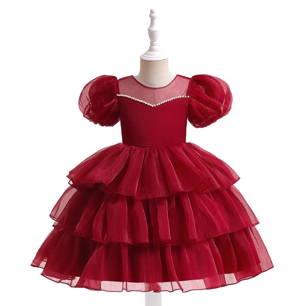 

New Arrival Cake ape Puffy Skirt Children's Performance Dr Net Yarn Birthday ow off Skirt Flower Girl Traditional Costume