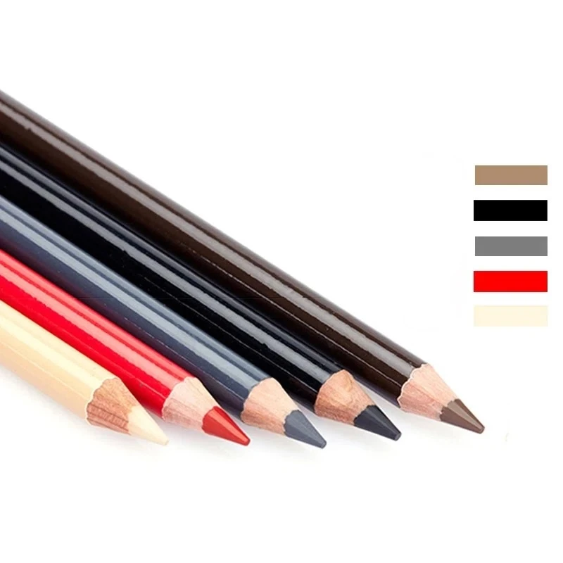 1pc Waterproof Microblading Semi Permanent Eyebrow Design Lips Tattoo Positioning Pencil Concealer Pen No Fade Beauty Tool